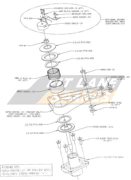 Browse Race Car Parts: Rear rockers | Pitlane Spares