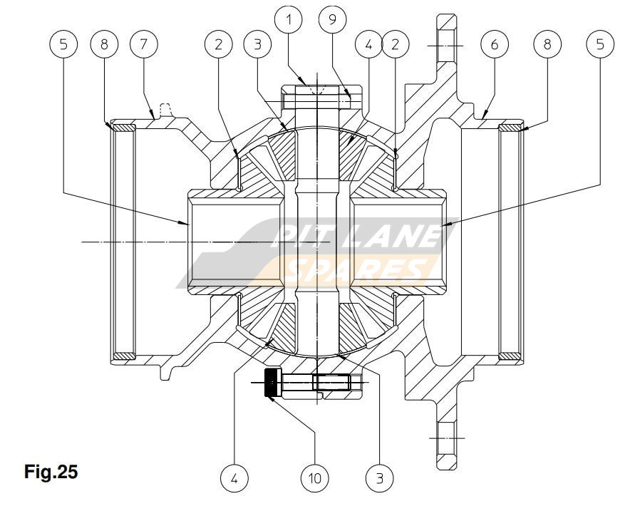 FTR-212-FD FREE DIFFERENTIAL ASSEMBLY