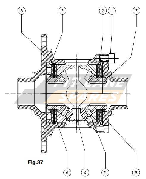 LD-212 LIMITED SLIP FOR INBOARD BRAKES